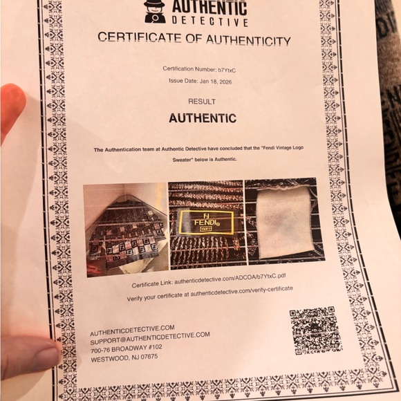 FENDI Zucca Unisex Brown FF Logo Wool Knitted Sweater W/ COA - Picture 14 of 14